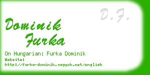dominik furka business card